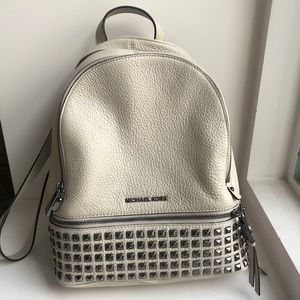 NWT MICHAEL KORS RHEA STUDDED LEATHER BACKPACK